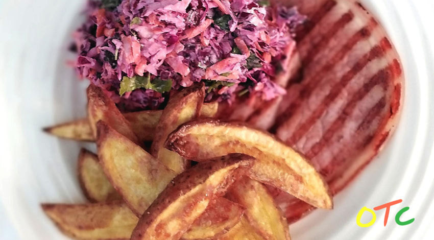 Gammon, Purple Slaw and&nbsp;Wedges