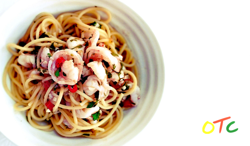 Chilli and Lemon Prawn Spaghetti