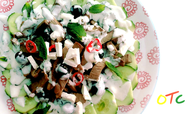 Warm Greek Lamb Salad