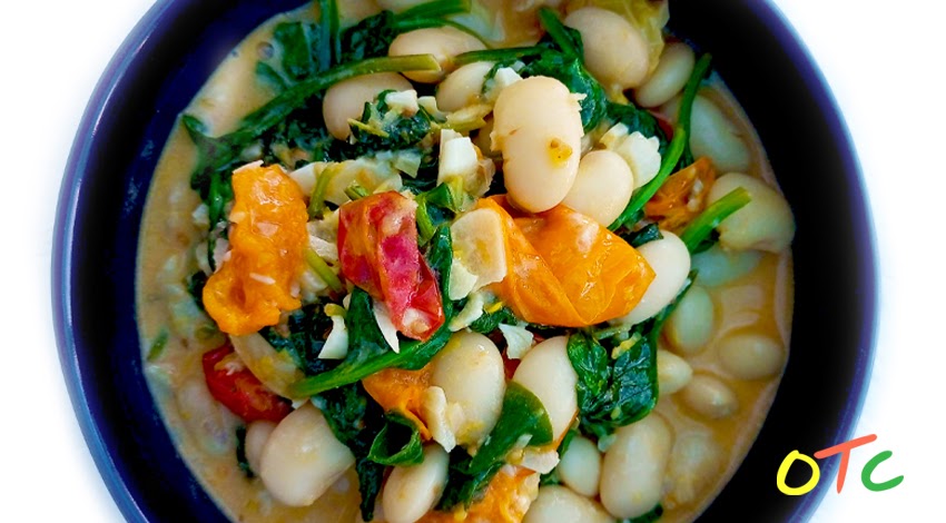 Butter Beans and&nbsp;Spinach