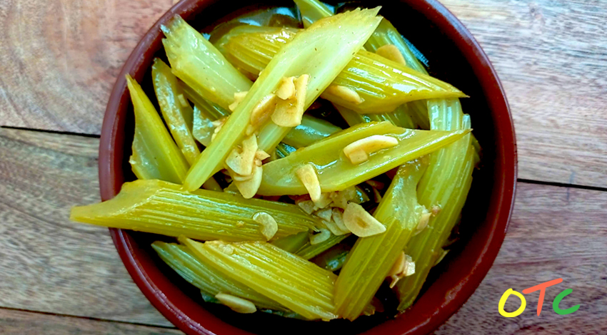 Cider Braised Celery