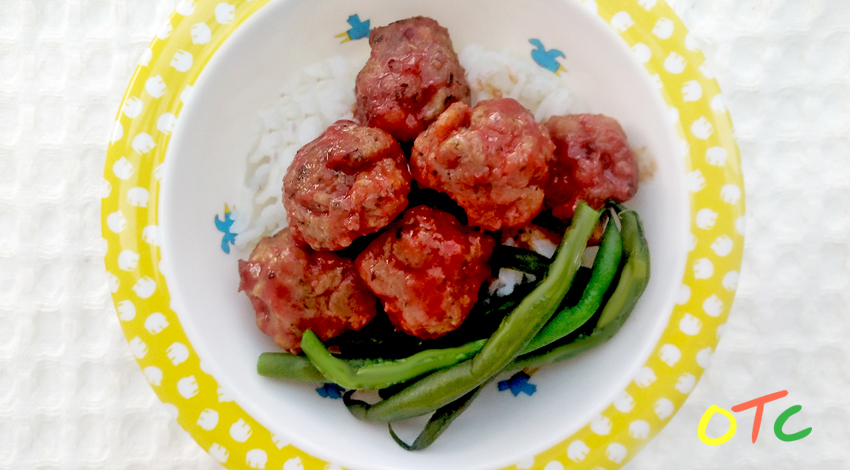 Tomato Meatballs and Rice