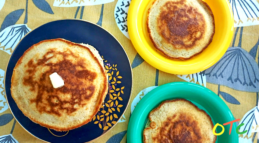 Brown Flour Maple Pancakes