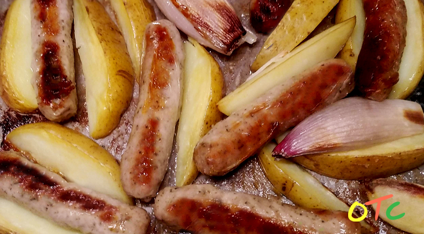 Sausage and Potato Traybake