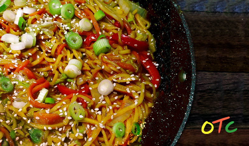 Stir-fried Cabbage and Noodles