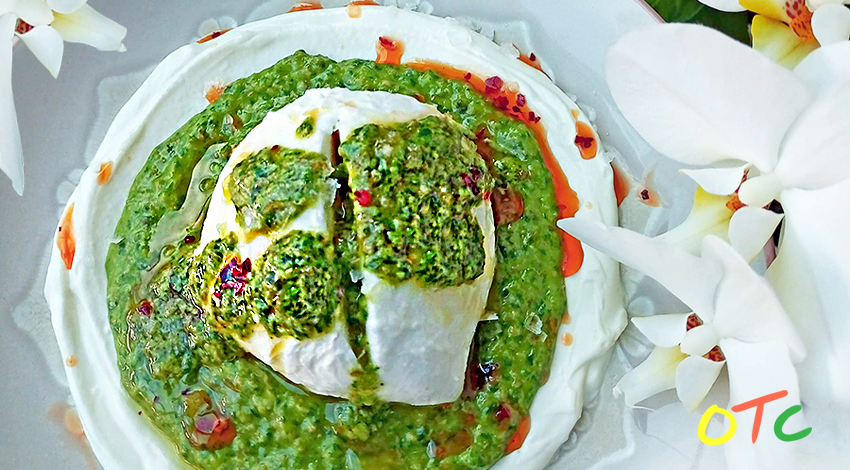 Buffalo Mozzarella and Basil&nbsp;Pesto