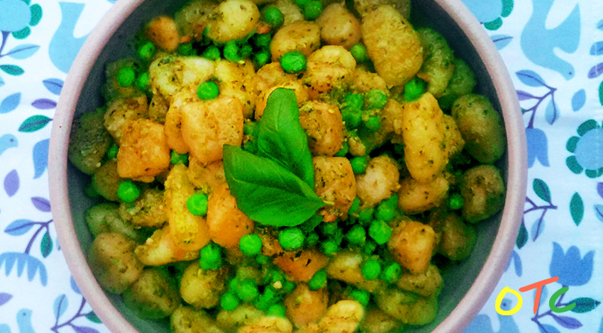 Pesto Gnocchi and Peas