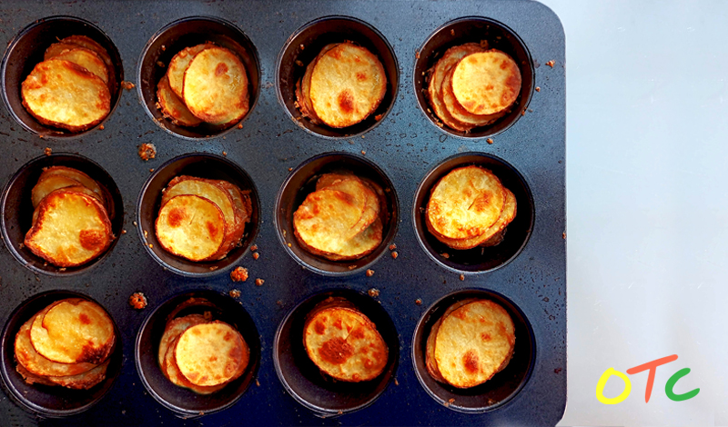 Parmesan Potato Stacks