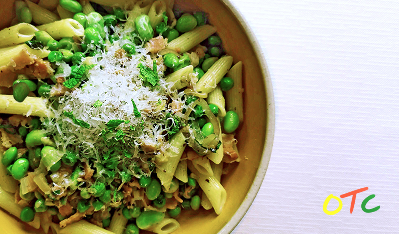 Bacon and Pea&nbsp;Penne